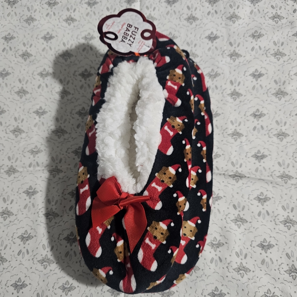Fuzzy Babba Stocking Dachshunds Slippers